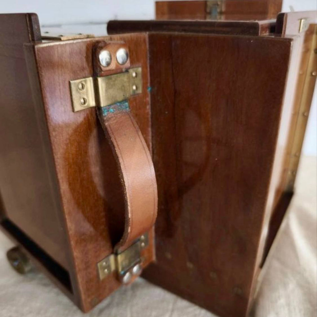 Appareil photographique ancien à procédé trichrome avec accessoires