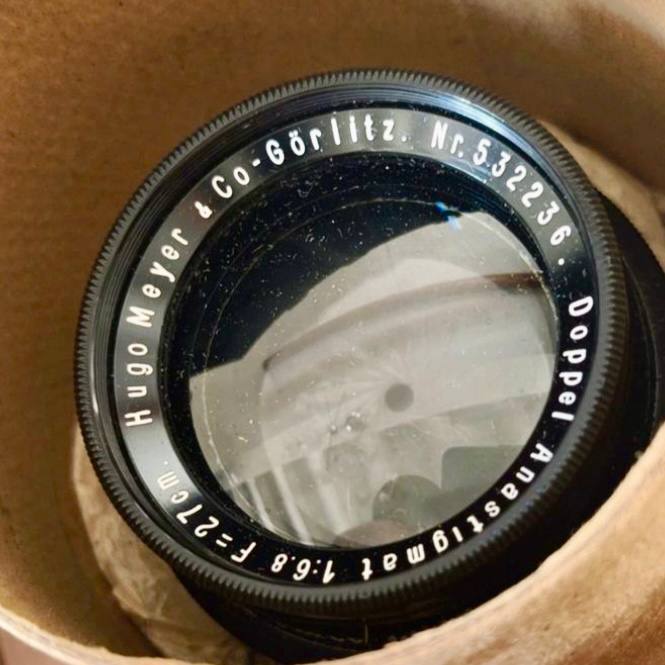 Appareil photographique ancien à procédé trichrome avec accessoires